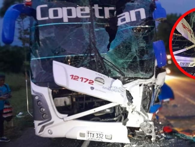 VIDEO: Buses de Copetran y Omega se accidentaron en Santander dejando varios heridos 