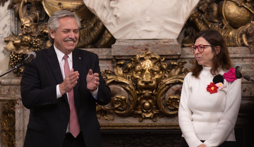 Alberto Fernández junto con Silvina Batakis