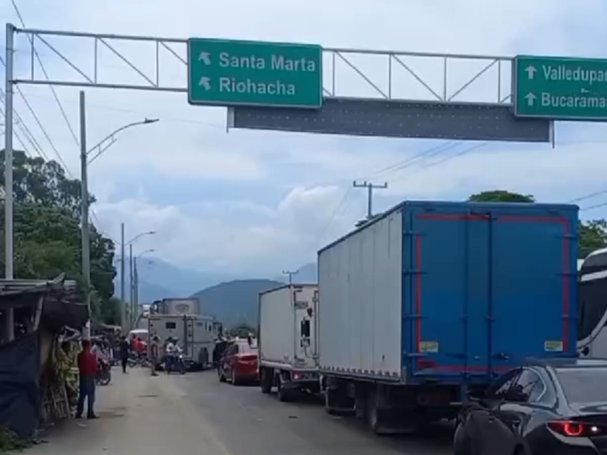 ¡De nunca acabar! Cada vez son más frecuentes los bloqueos en la vía Ciénaga-Barranquilla