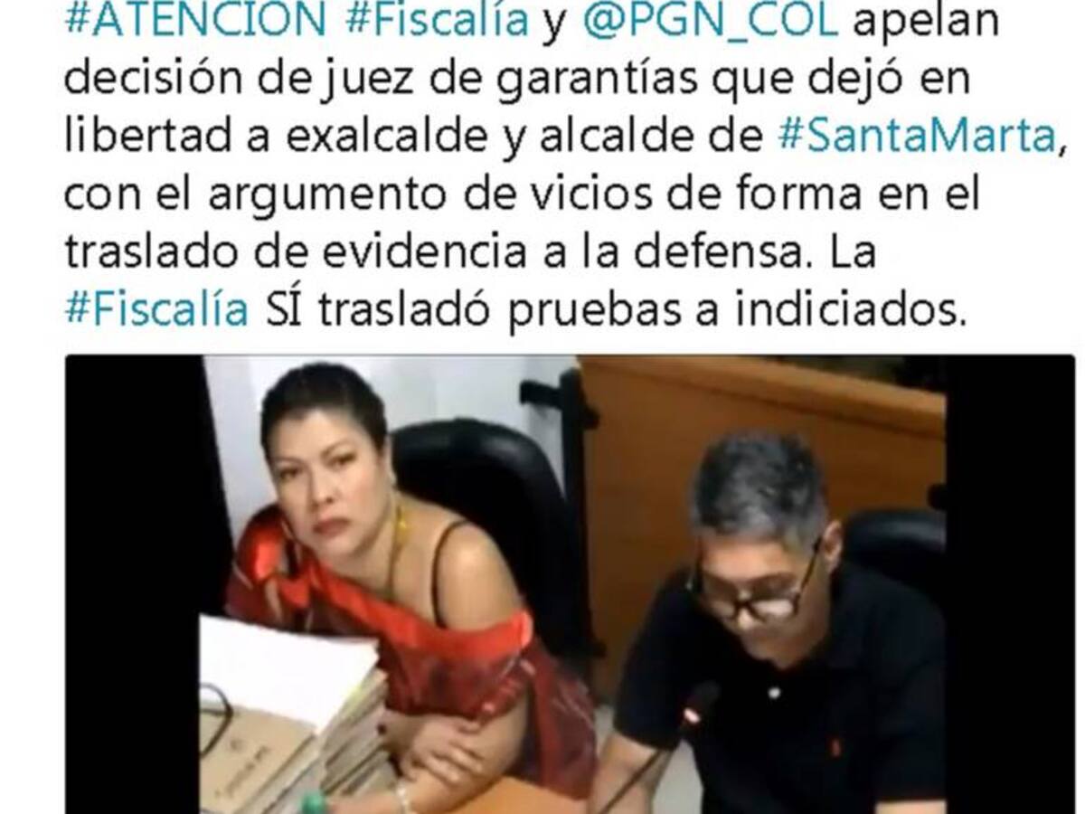 Fiscalía y Procuraduría apelan decisión de Juez que dejó libres a Caicedo y Martínez