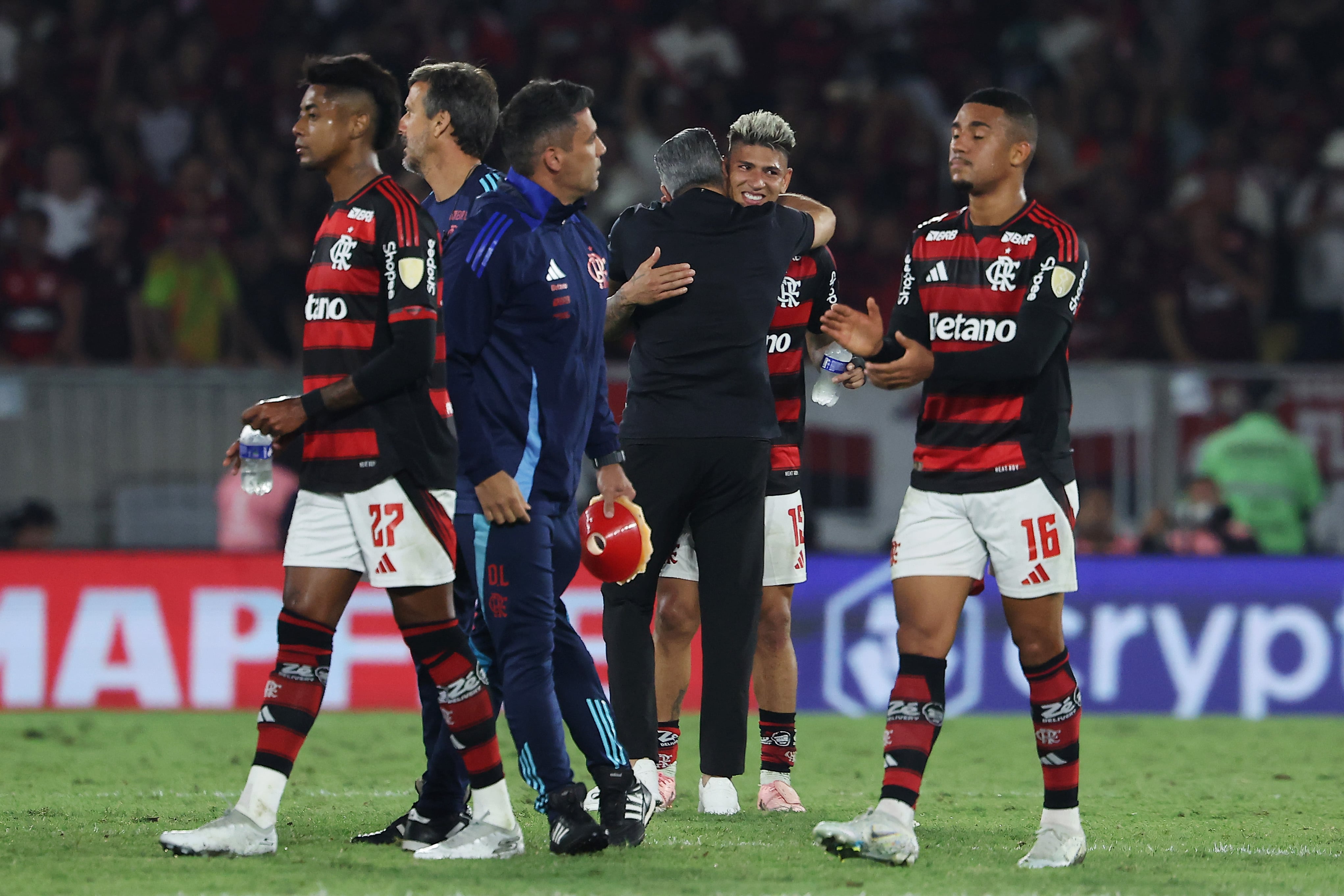 Jorge Carrascal, gran figura de Flamengo en las semifinales de la Copa Libertadores. (Photo by Wagner Meier/Getty Images)