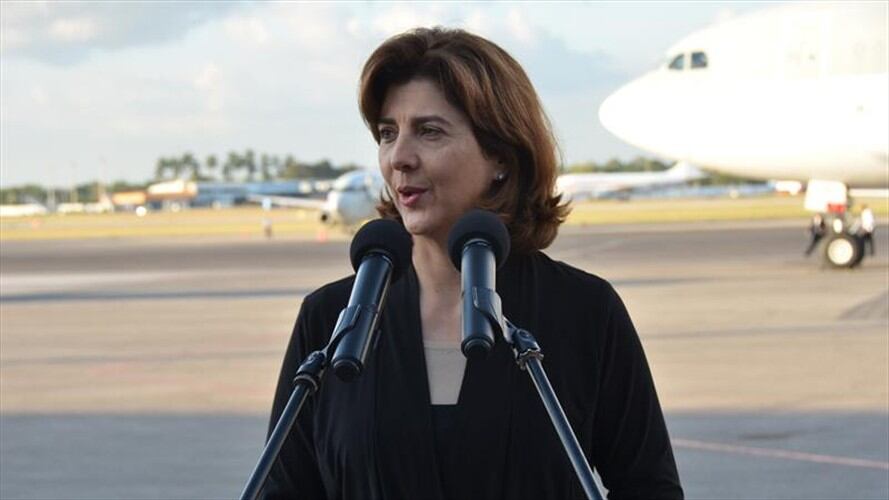 María Ángela Holguín en La Habana (Cuba) . Foto: Agencia EFE
