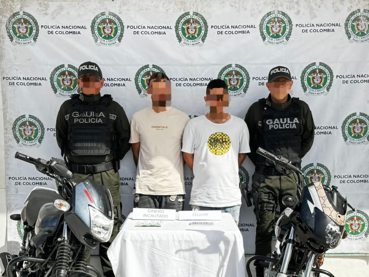 Capturan a dos presuntos integrantes de las ACSN por extorsión en Santa Marta