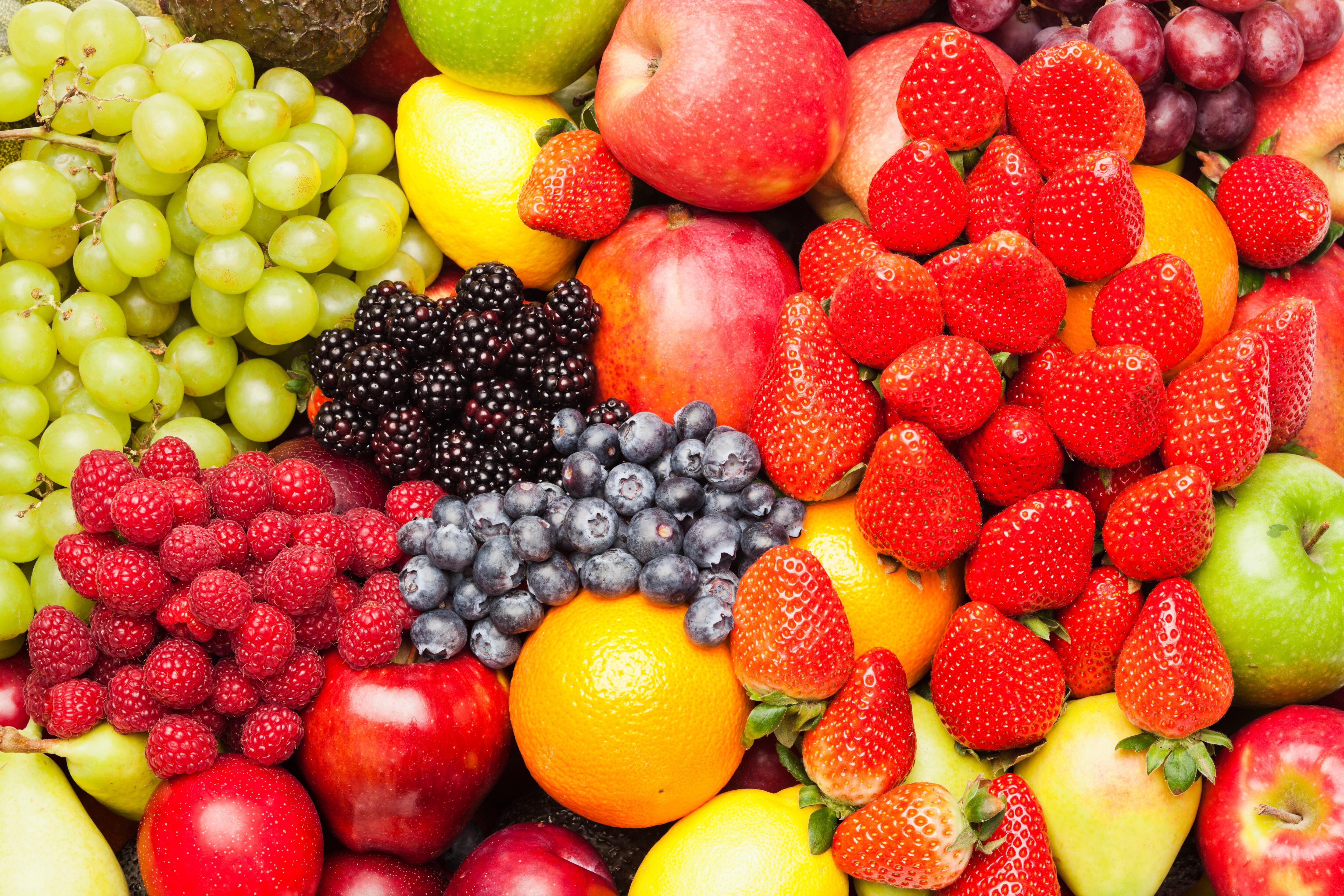 Frutas de diferente tipo (Foto vía getty Images)