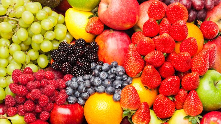 Frutas de diferente tipo (Foto vía getty Images)