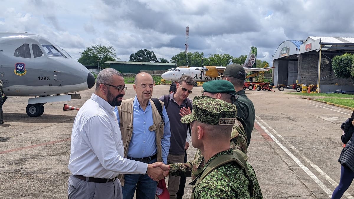 Secretario de Estado de Reino Unido está en Colombia para reunirse con el presidente Petro
