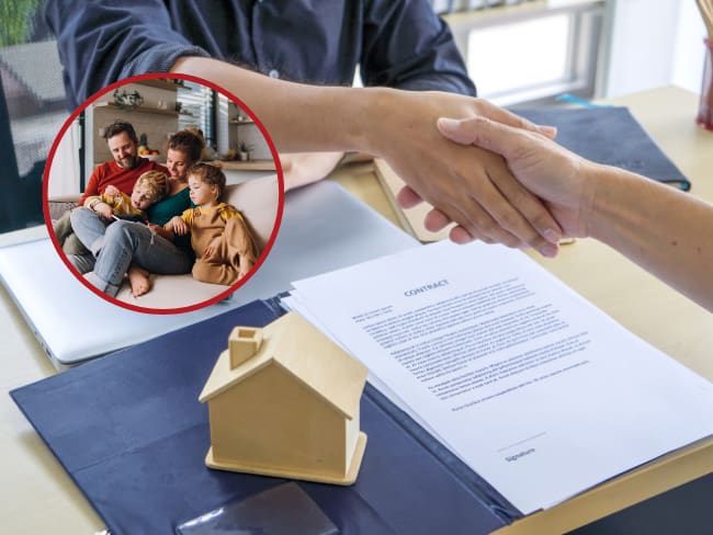 Contrato de una casa // familia // Getty Images