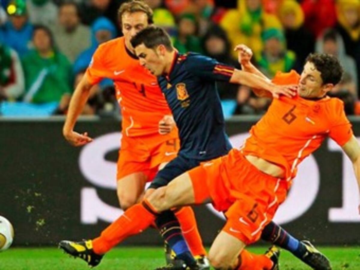 España pierde el desafió contra Holanda cinco goles a uno
