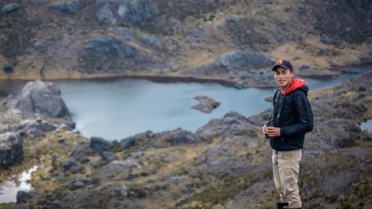 Joven santandereano fue elegido como embajador del páramo de Santurbán