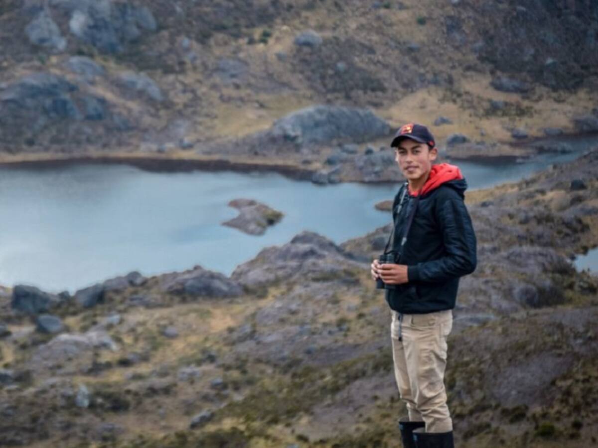 Joven santandereano fue elegido como embajador del páramo de Santurbán