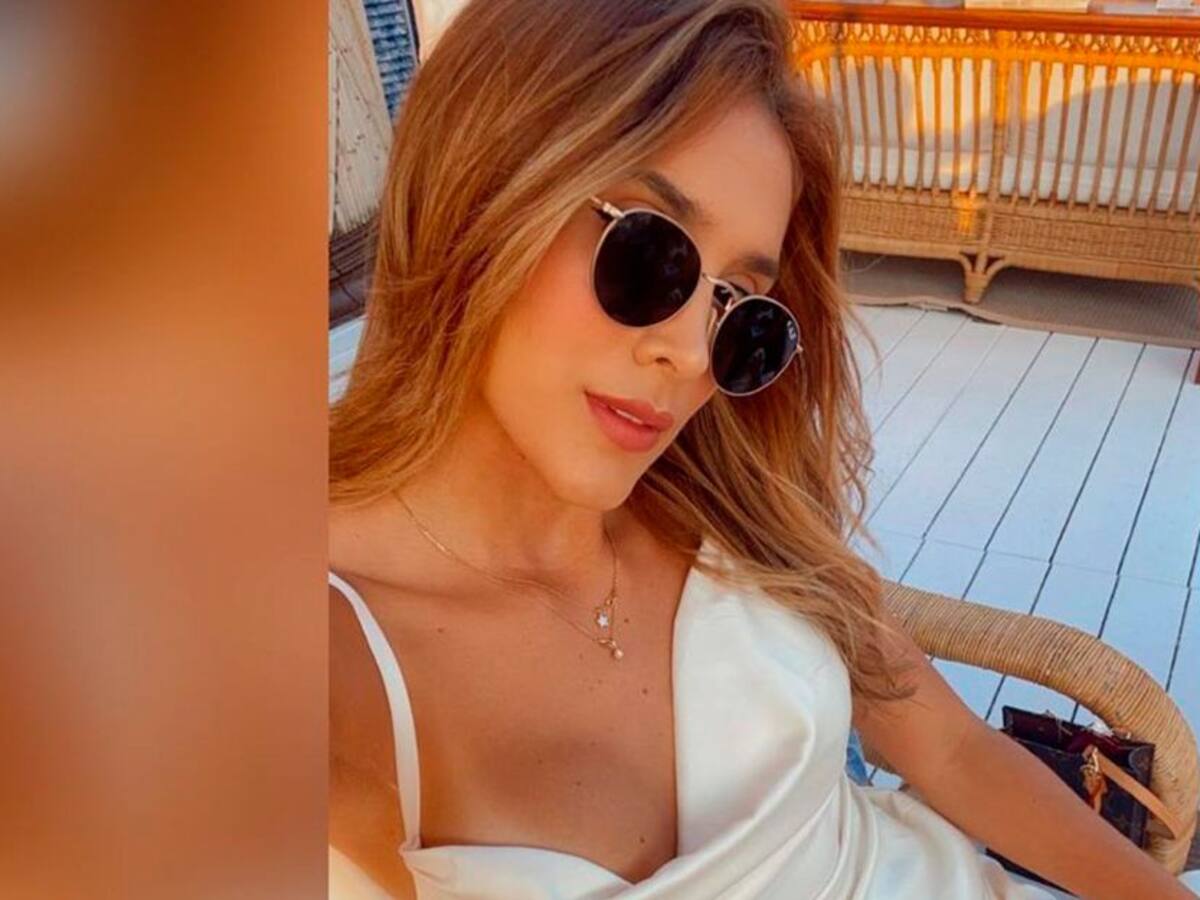 Daniela Ospina roba miradas con su diminuto bikini 'animal print'