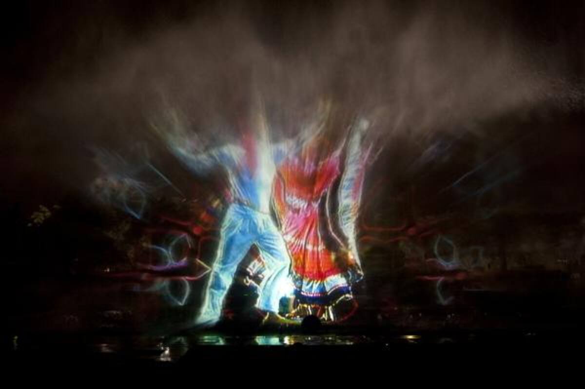 Un espectáculo que mezcla la técnica de mapping de proyección.