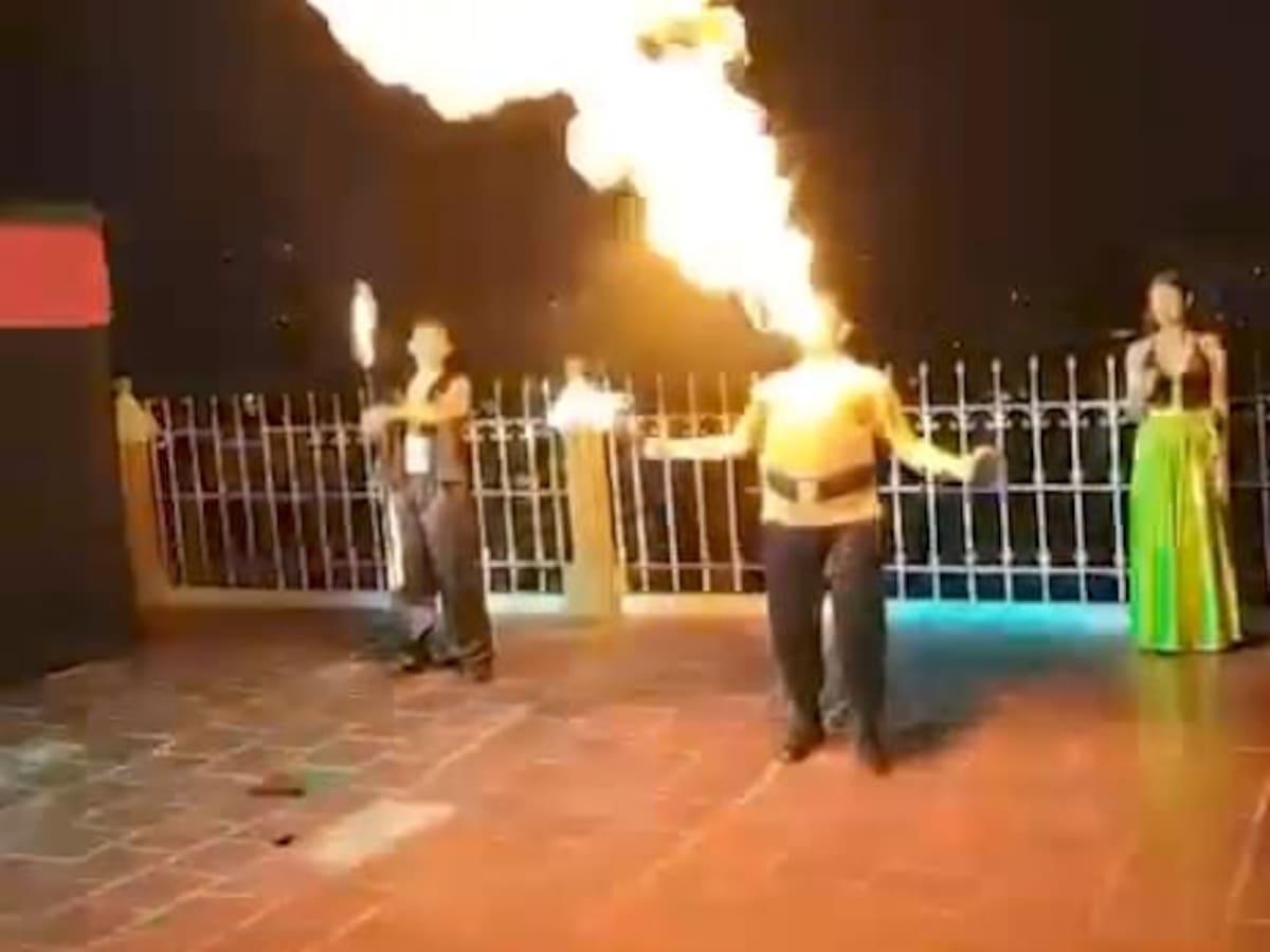 Artista resultó lesionado mientras manipulaba fuego en Ocaña