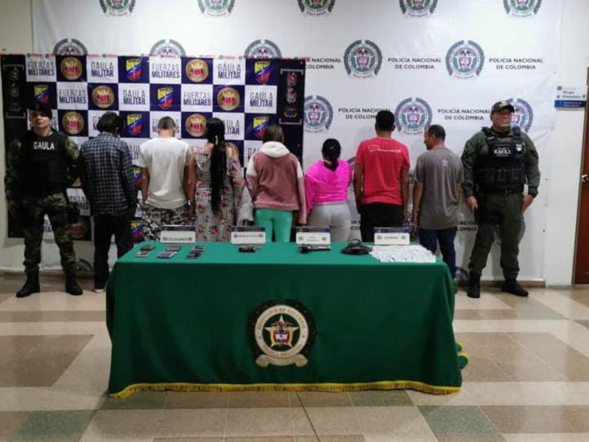 Desarticulan banda dedicada a la extorsión y tráfico de estupefacientes en Armenia