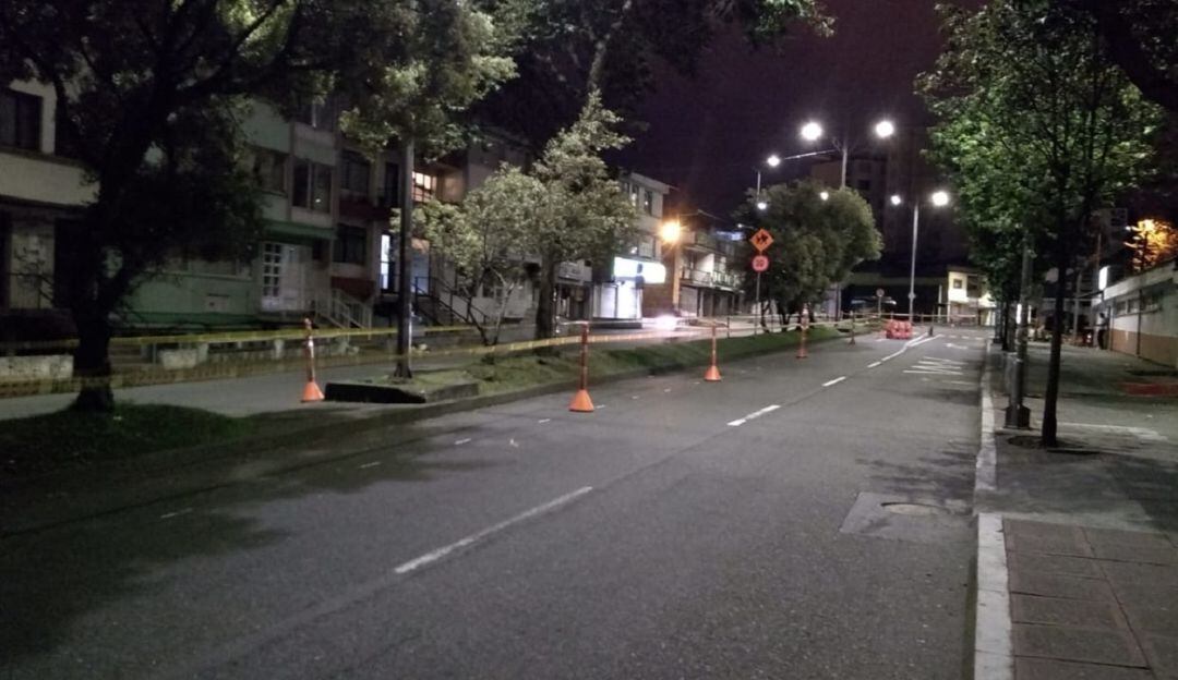 Ciclo banda en la Avenida Santander