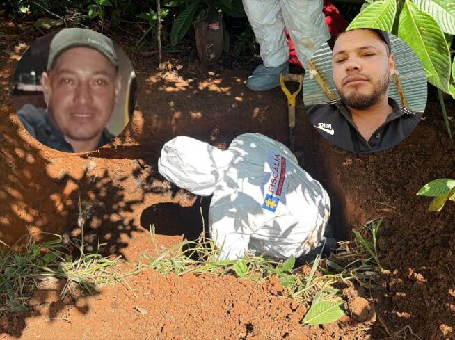 Cuerpos recuperados en zona rural de Briceño - foto cortesía para Caracol Radio