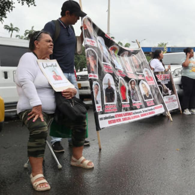 Familiares de presos en Venezuela. Foto EFE