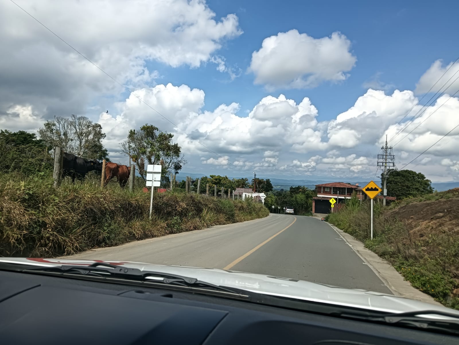 Hermoso paisaje en la vía Montenegro - Circasia, Quindío. Foto: Adrián Trejos