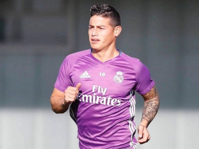 James Rodríguez ya realiza trabajos con el balón en el Real Madrid