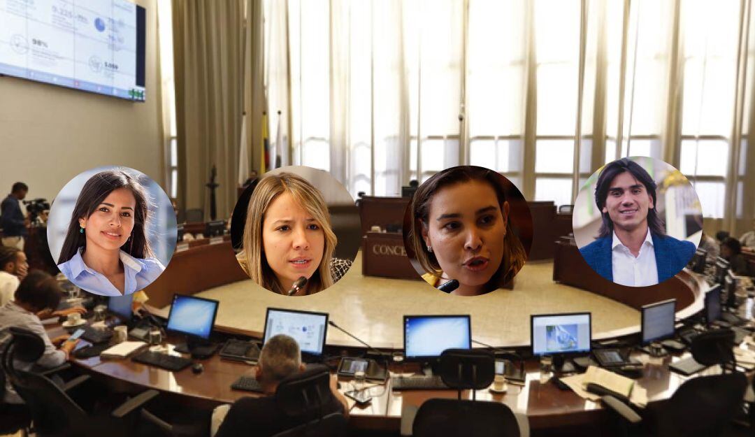 María Paulina Aguinaga Lezcano, Nataly Vélez Lopera, Lina Marcela García Gañan y Albert Yordano Corredor 