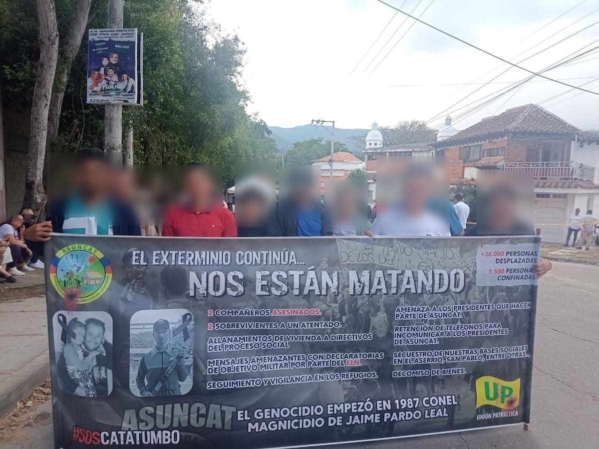 Líderes del Catatumbo exigen reubicación para proteger sus vidas