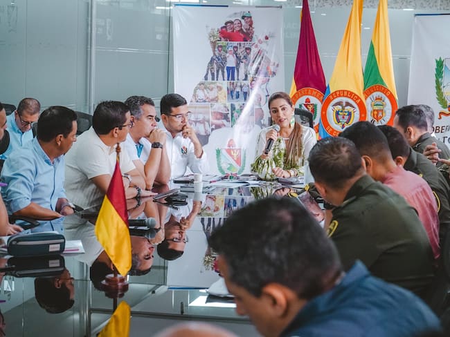 Diputados del Tolima reunidos con la gobernadora Adriana Matiz