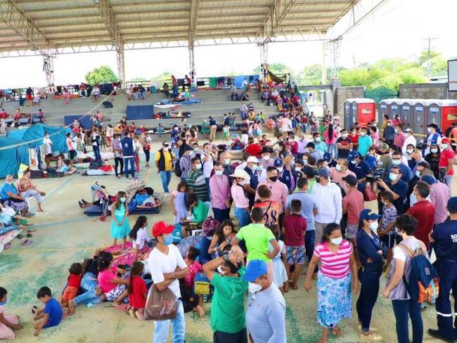 Personas desplazadas que han llegado a Arauca