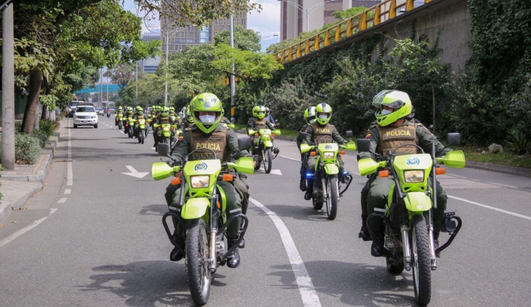 Policías en Medellín 