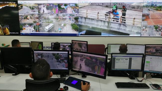 Desde el 13 de agosto gracias a las cámaras se han presentado 105 casos de incautación de droga, 77 de intervención en riñas y seis capturas