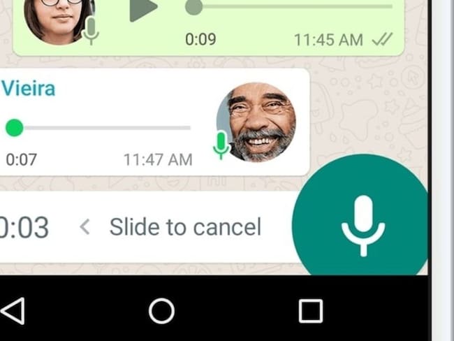 Mensajes de voz en WhatsApp