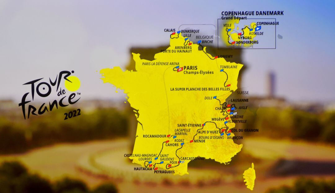 Recorrido Tour de Francia 2022