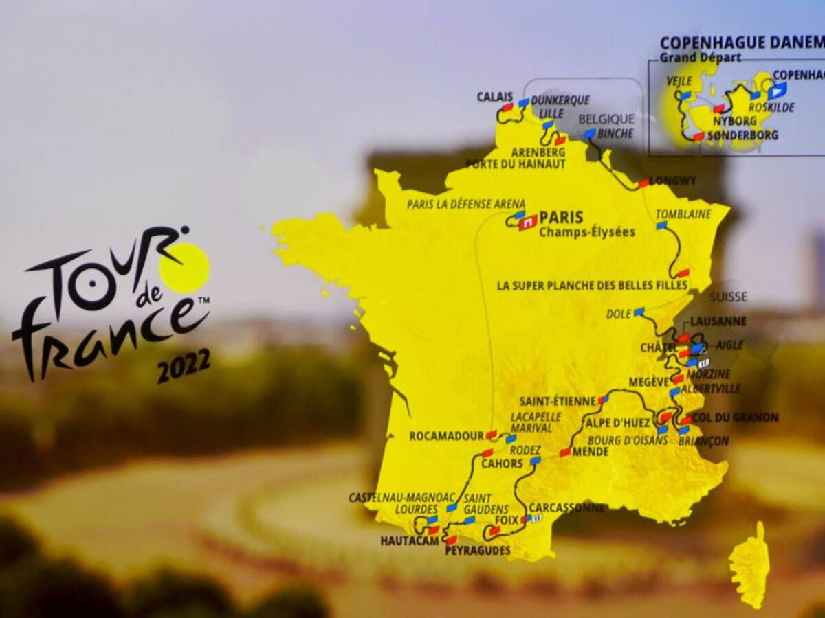 Alisten las piernas: Este es el recorrido oficial del Tour de Francia 2022