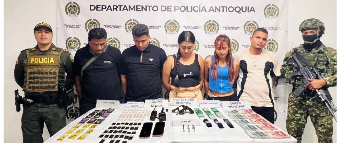 Capturan integrantes de La Terraza en Andes, Antioquia. Foto: Cortesía.