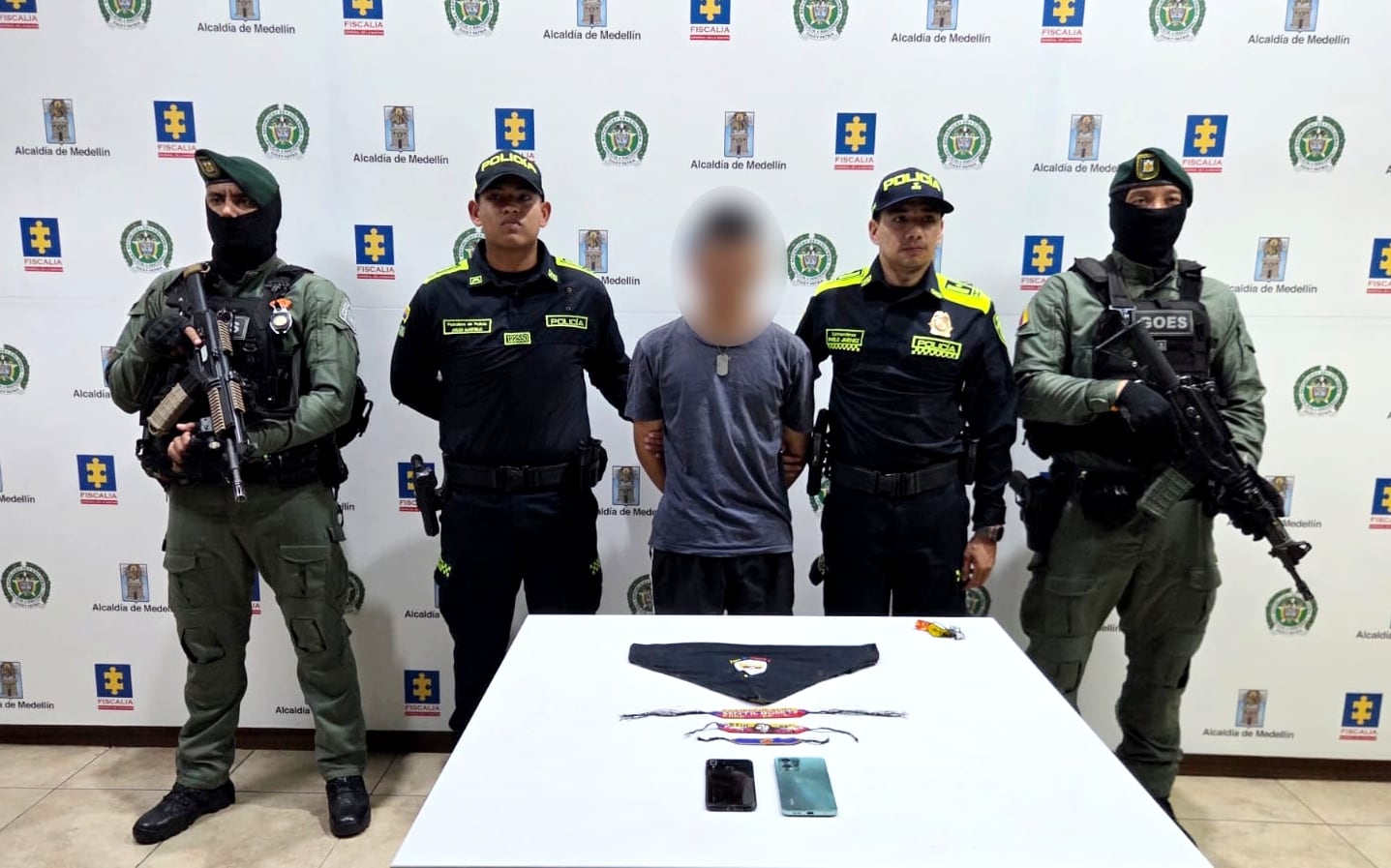 Capturan a alias Perico, señalado explosivista de las disidencias de las Farc. Foto: Policía Ant.