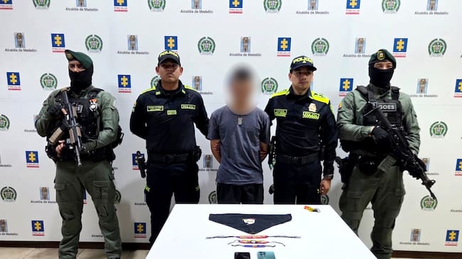 Capturan a alias Perico, señalado explosivista de las disidencias de las Farc. Foto: Policía Ant.