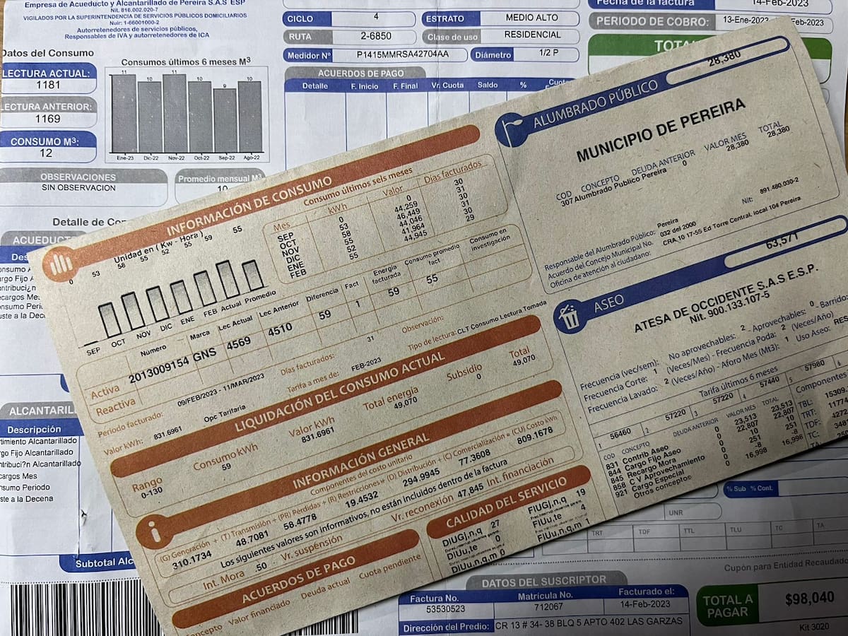 Ciudadanos denuncian altos incrementos en los servicios públicos de Pereira
