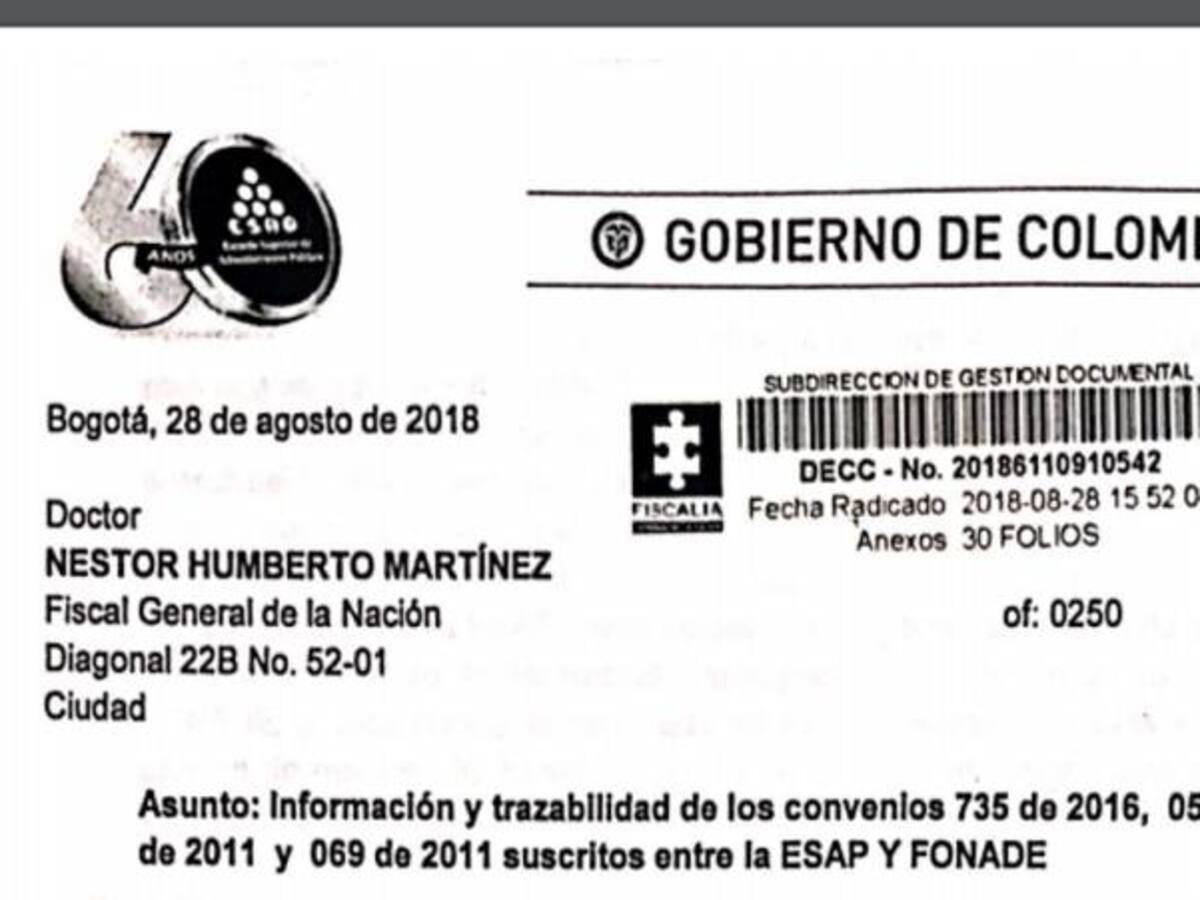 Esap advierte sobre supuestos falsos testimonios en caso Fonade