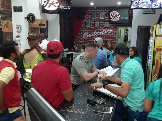 Controles a establecimientos en sector turístico de Cartagena
