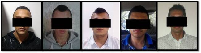 A los presuntos asesinos se les protege su identidad como lo ordena la legislación colombiana, ya que se trata de cinco presuntos delincuentes y no de personas ya condenadas.