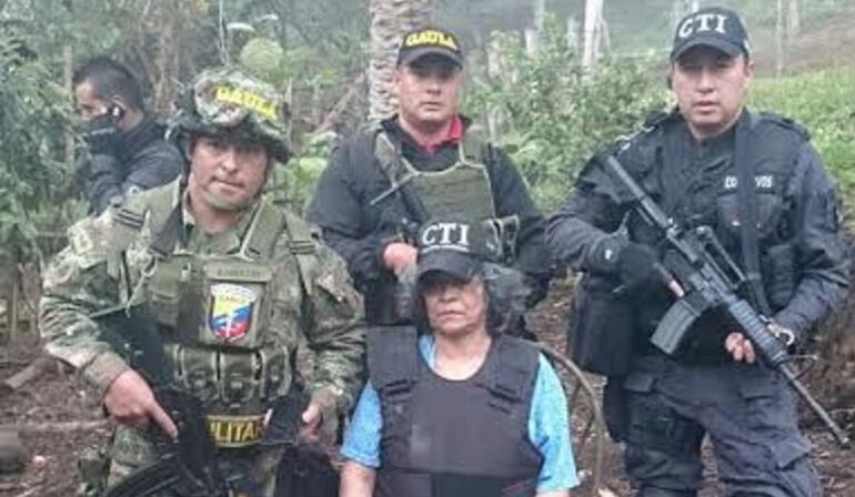 CTI y Ejército liberaron a Gloria Amparo Montoya secuestrada hace tres meses en Cauca. 