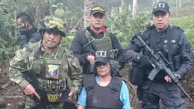 CTI y Ejército liberaron a Gloria Amparo Montoya secuestrada hace tres meses en Cauca.