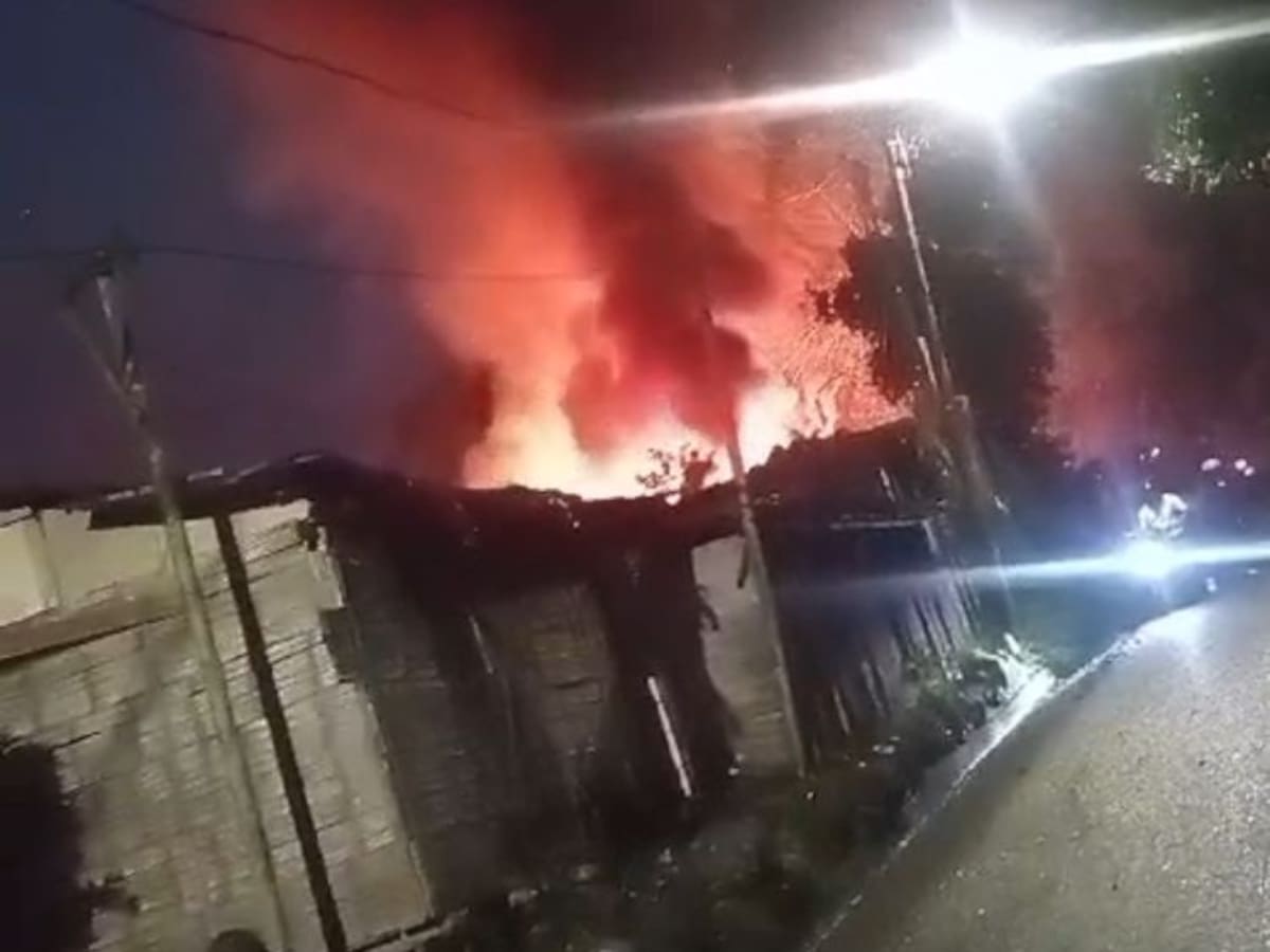 Cuatro viviendas afectadas y una persona herida dejó un incendio en Pereira