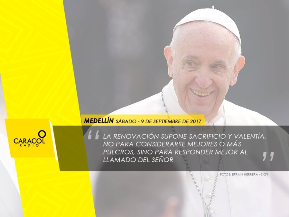 En la eucaristía el papa afirmó: "Jesús enseña que la relación con Dios no puede ser un apego frío a normas y leyes, ni tampoco un cumplimiento de ciertos actos externos que no llevan a un cambio real de vida". 