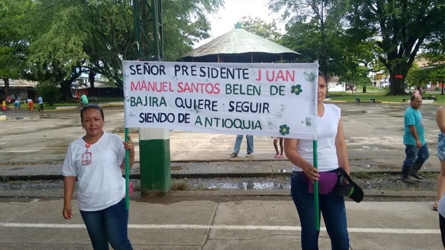 Asamblea de Antioquia radicó acción de cumplimiento para conservar a Belén de Bajirá. Foto: Cortesía Álvaro Valencia
