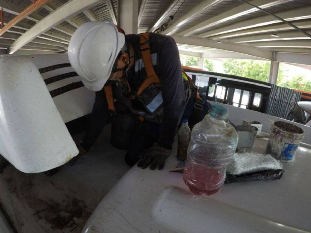 Transcaribe reparó 19 vehículos que tenían filtraciones de agua en el techo