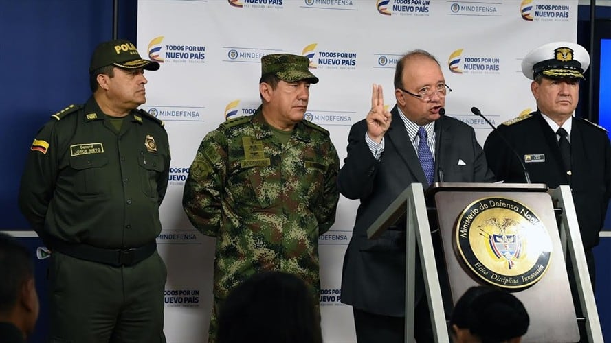 Ministro de Defensa, Luis Carlos Villegas. Foto: Ministerio de Defensa.