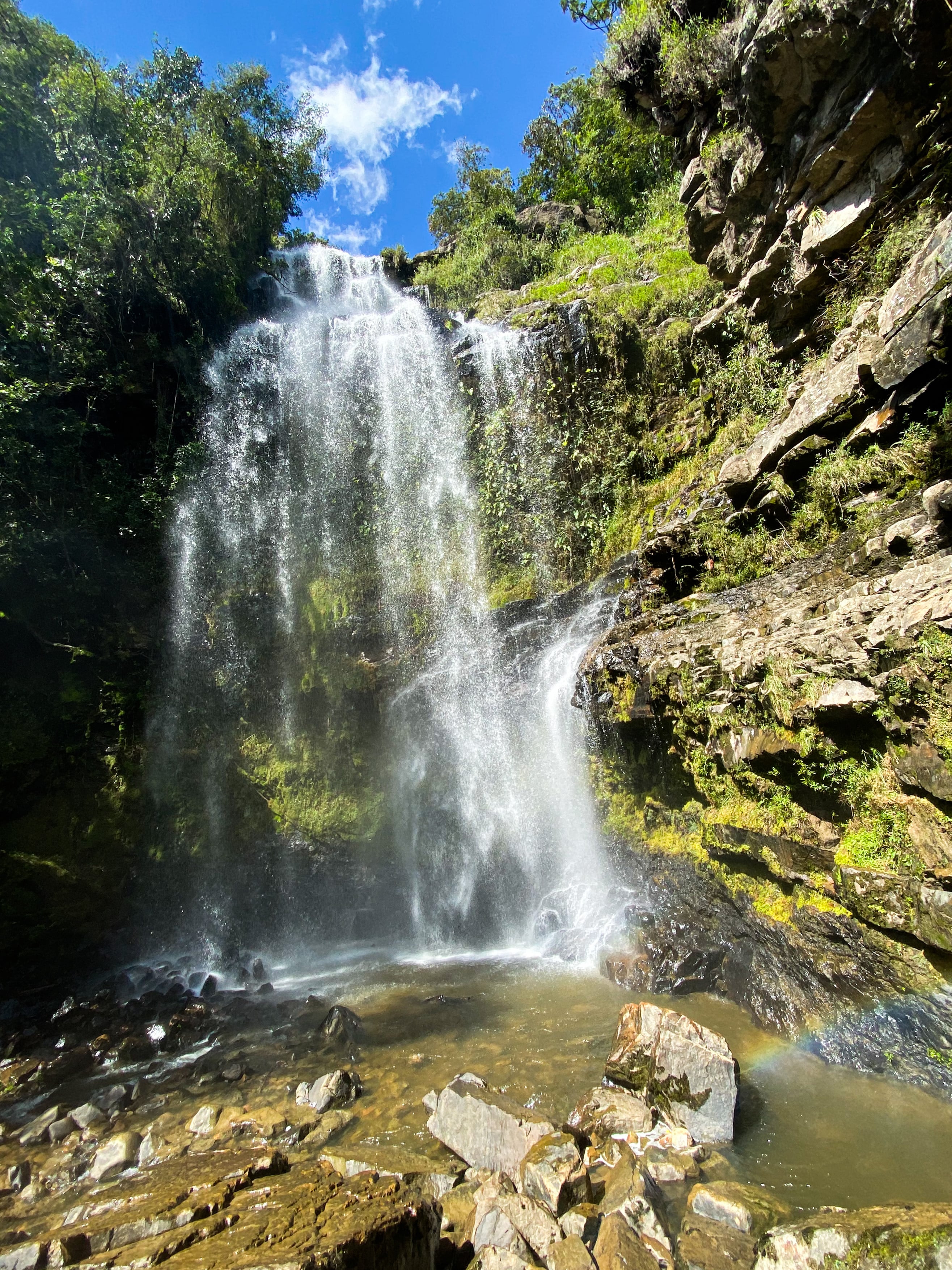 Cascada en el municipio de Gambita, Santander (Getty Images)
