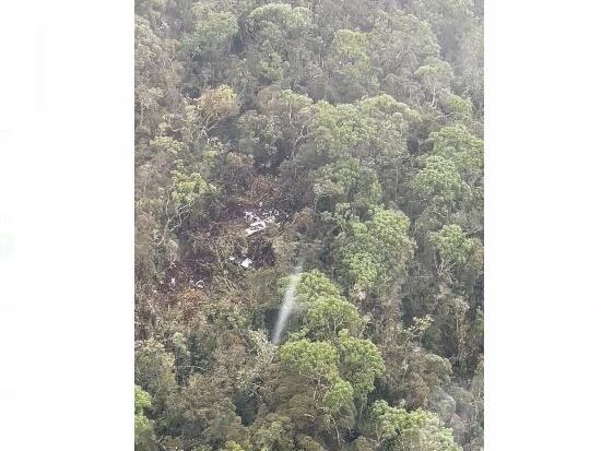 Lugar del accidente aéreo en Urrao- foto Dagran