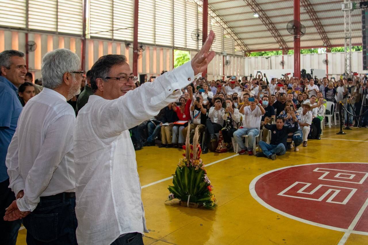 Gustavo Petro en Cúcuta. Foto Presidencia