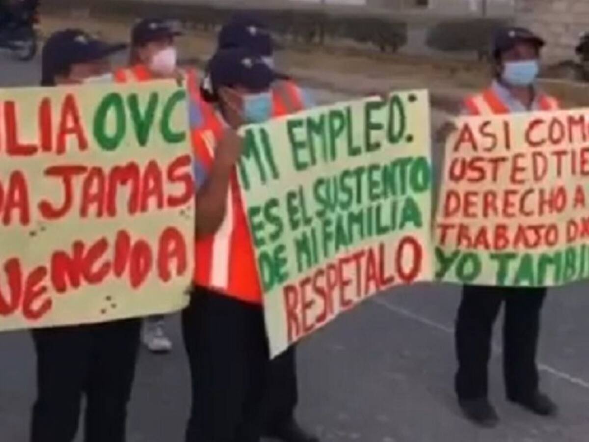 Empleados de la Concesión Vial protestaron y exigieron derecho al trabajo